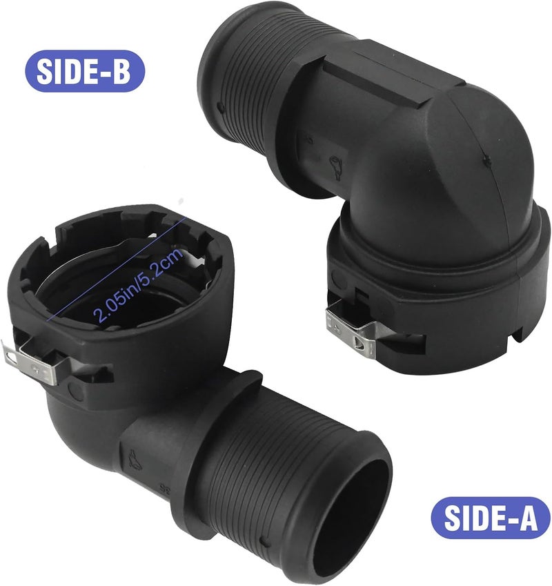 Anxingo 254851J000 Lower Radiator Hose Connector, Replacement for Hyundai Sonata 2016-2019 IONIQ 2017-2019 Tucson 2014-2015 Kia Forte Koup 2014-2016 Soul 2017-2019 Optima 2016-2019 Niro 2017-2019 - Image 3